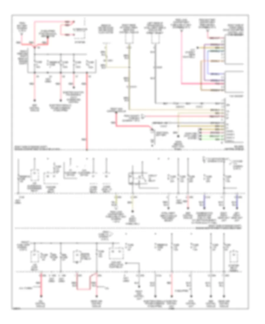 Электросхема блока предохранителей и реле (3 из 3) для Mercedes-Benz R350 4Matic 2012