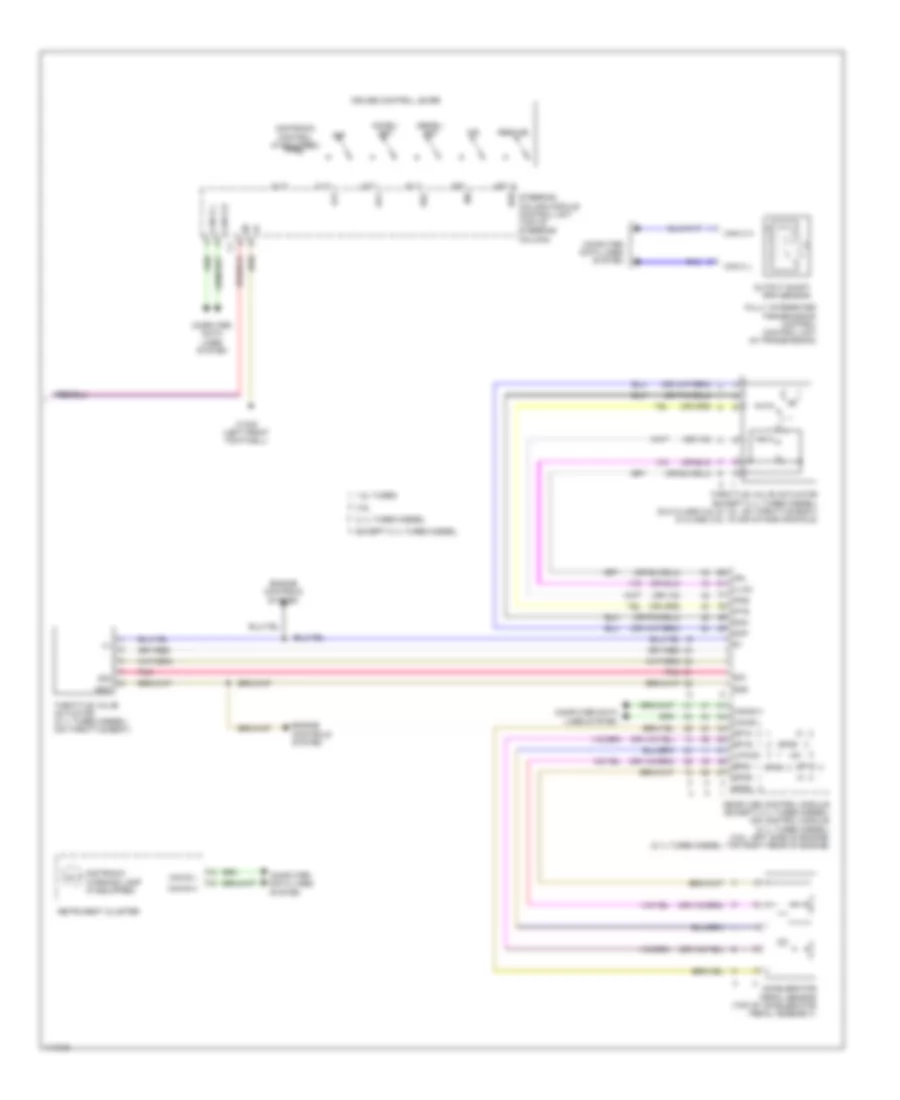Электросхема системы круизконтроля (2 из 2) для Mercedes-Benz GLK350 2013