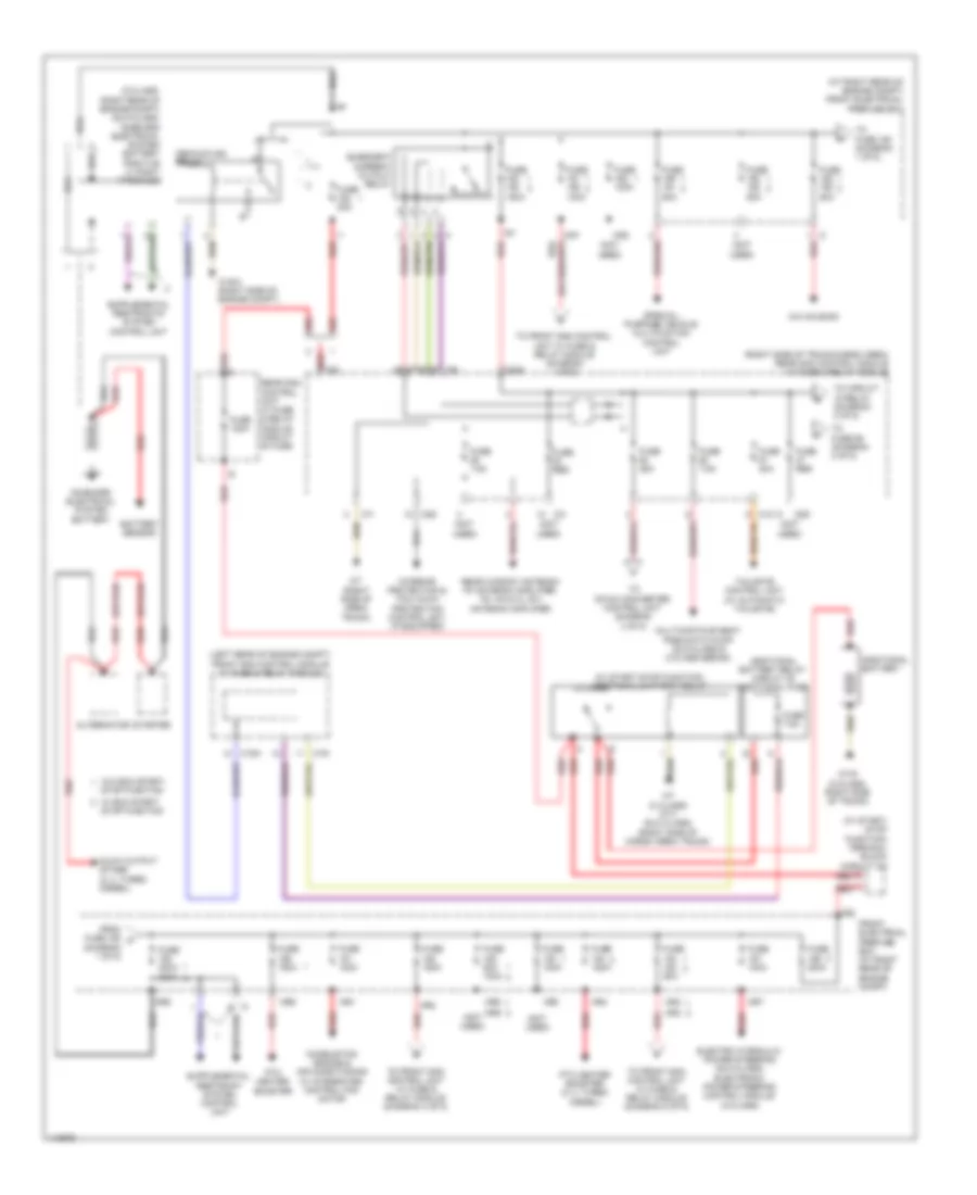 Электросхема блока предохранителей и реле (1 из 5) для Mercedes-Benz GLK350 4Matic 2013