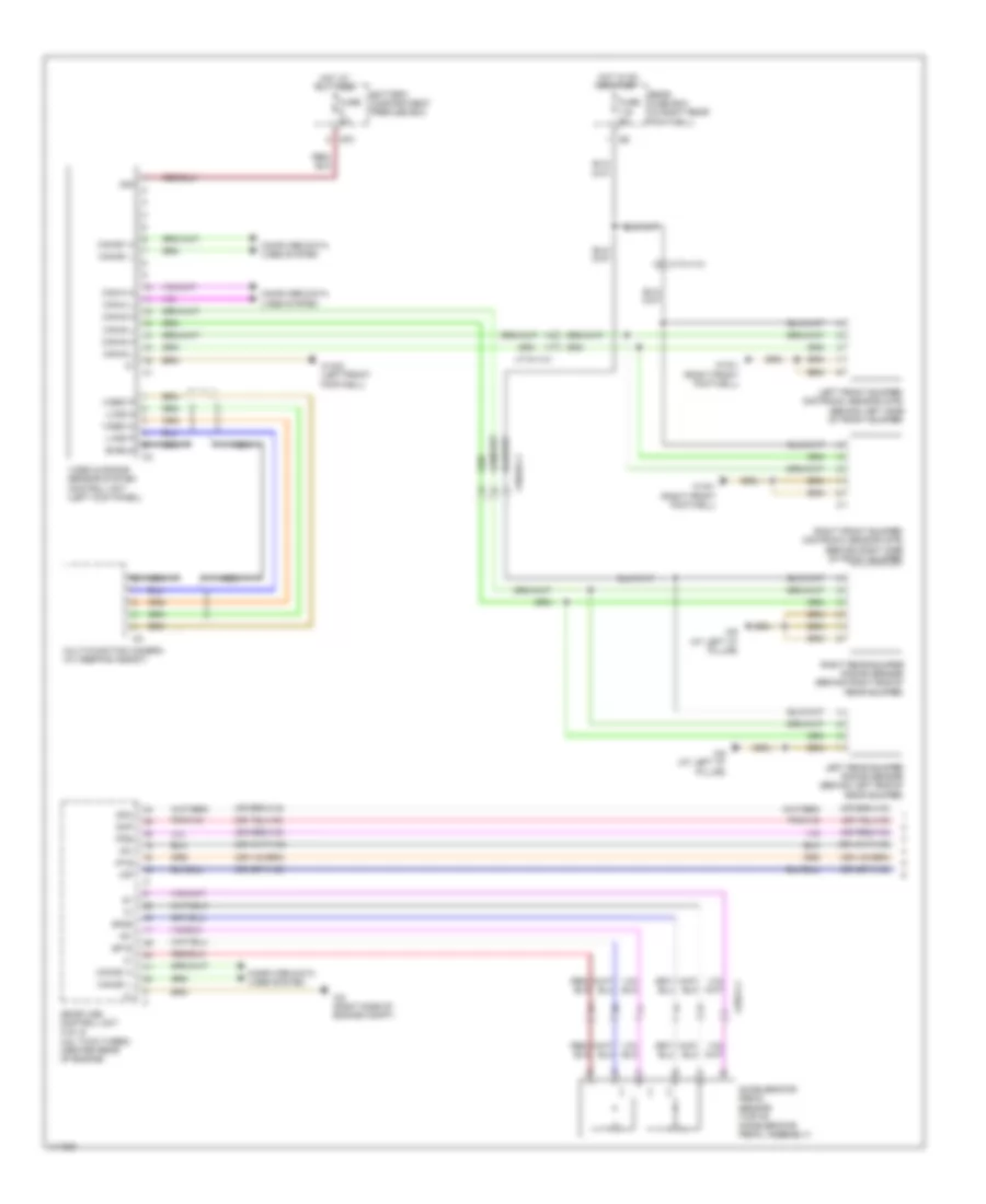 Электросхема системы круизконтроля (1 из 2) для Mercedes-Benz ML350 4Matic 2013