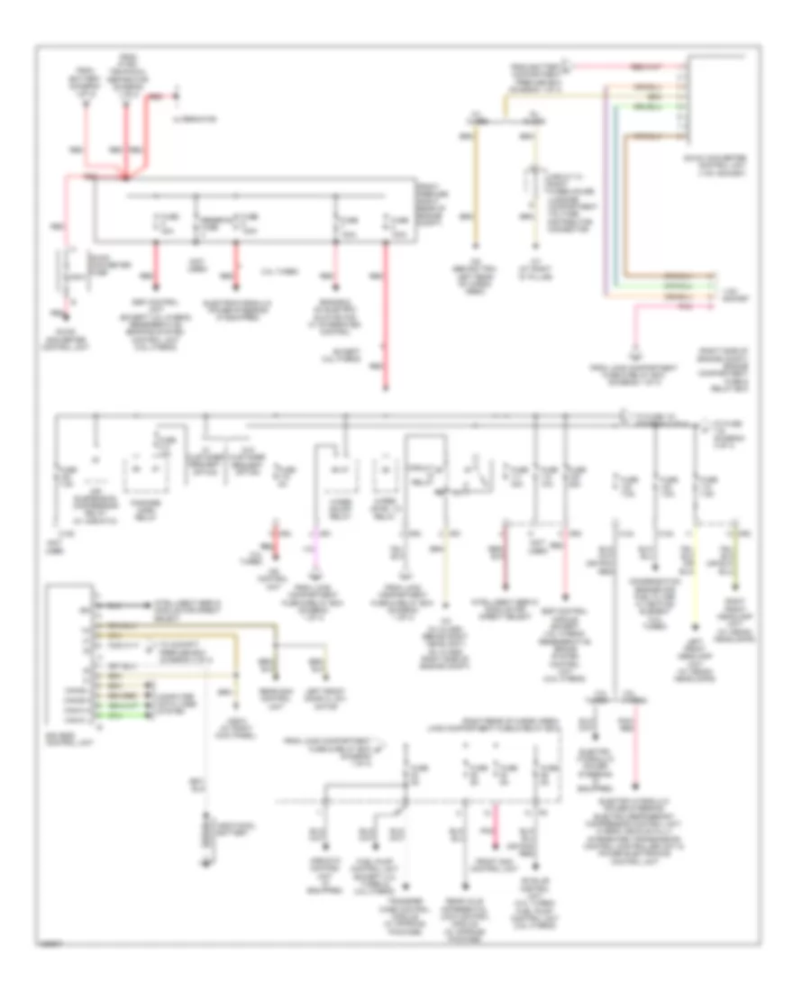 Электросхема блока предохранителей и реле (3 из 4) для Mercedes-Benz ML450 4Matic 2010
