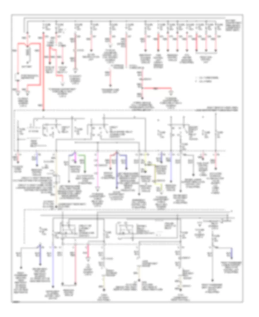 Электросхема блока предохранителей и реле (1 из 4) для Mercedes-Benz ML350 2011