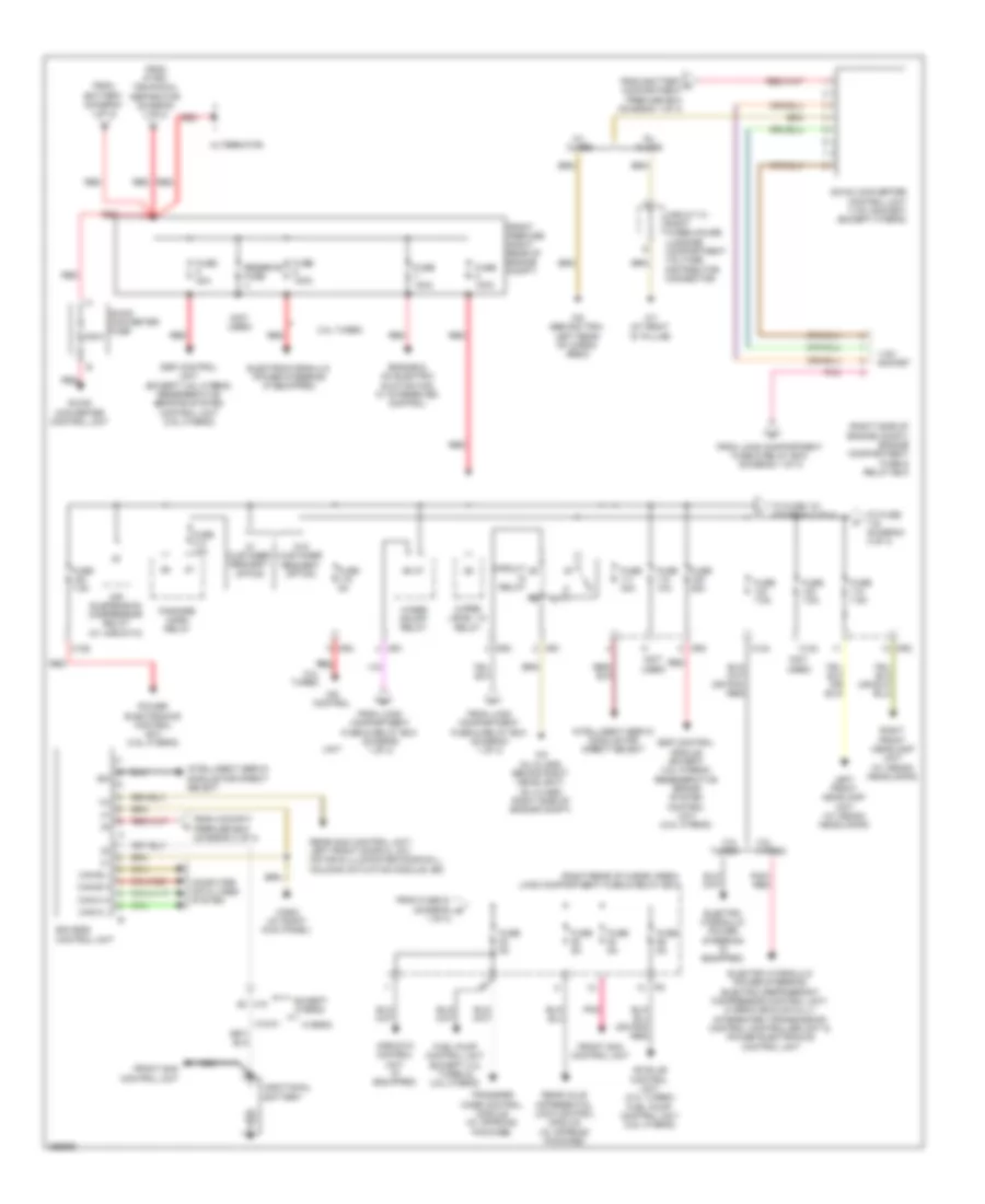 Электросхема блока предохранителей и реле (3 из 4) для Mercedes-Benz ML450 4Matic 2011