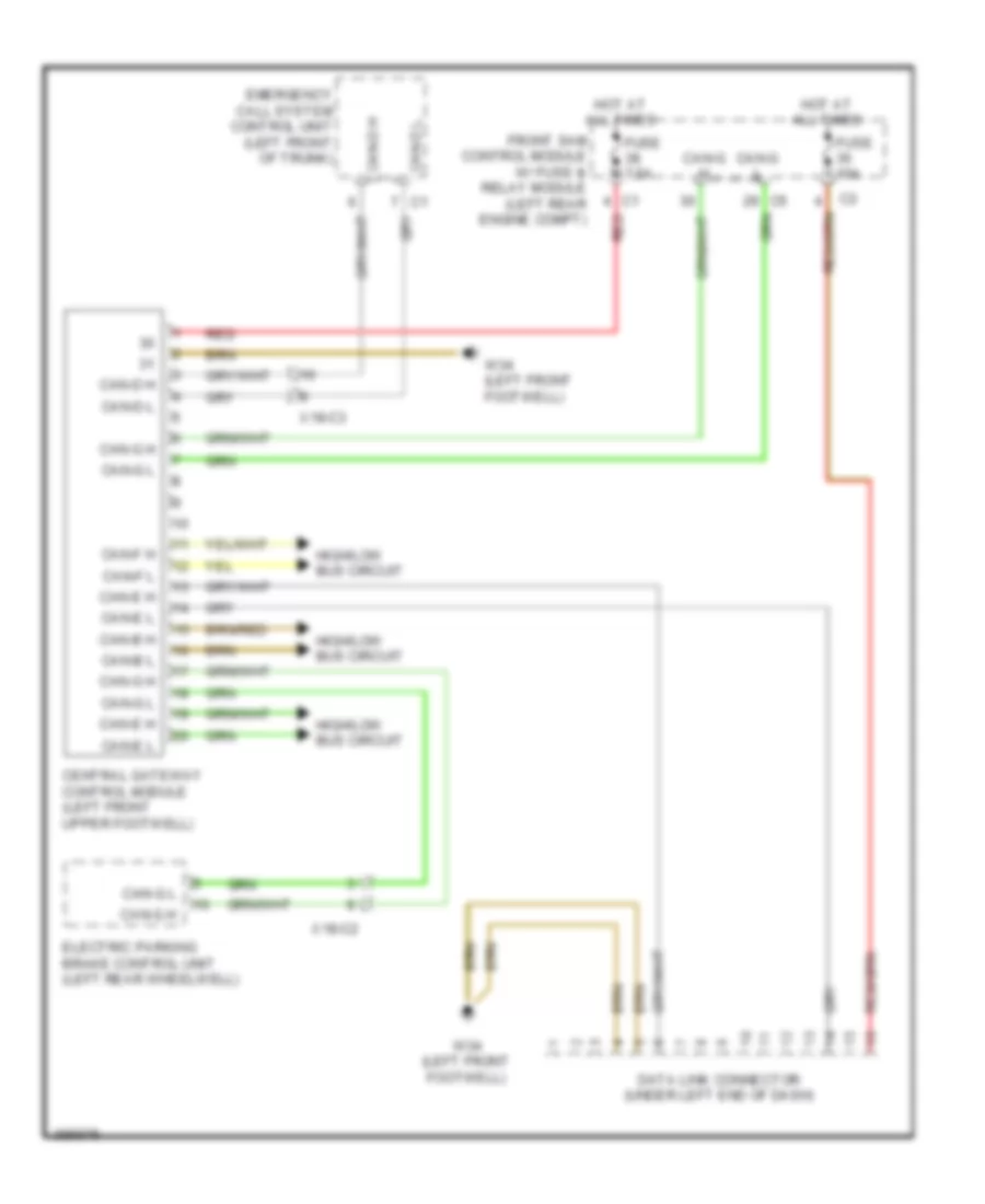 схема соединителя канала связи для Mercedes-Benz S550 4Matic 2012