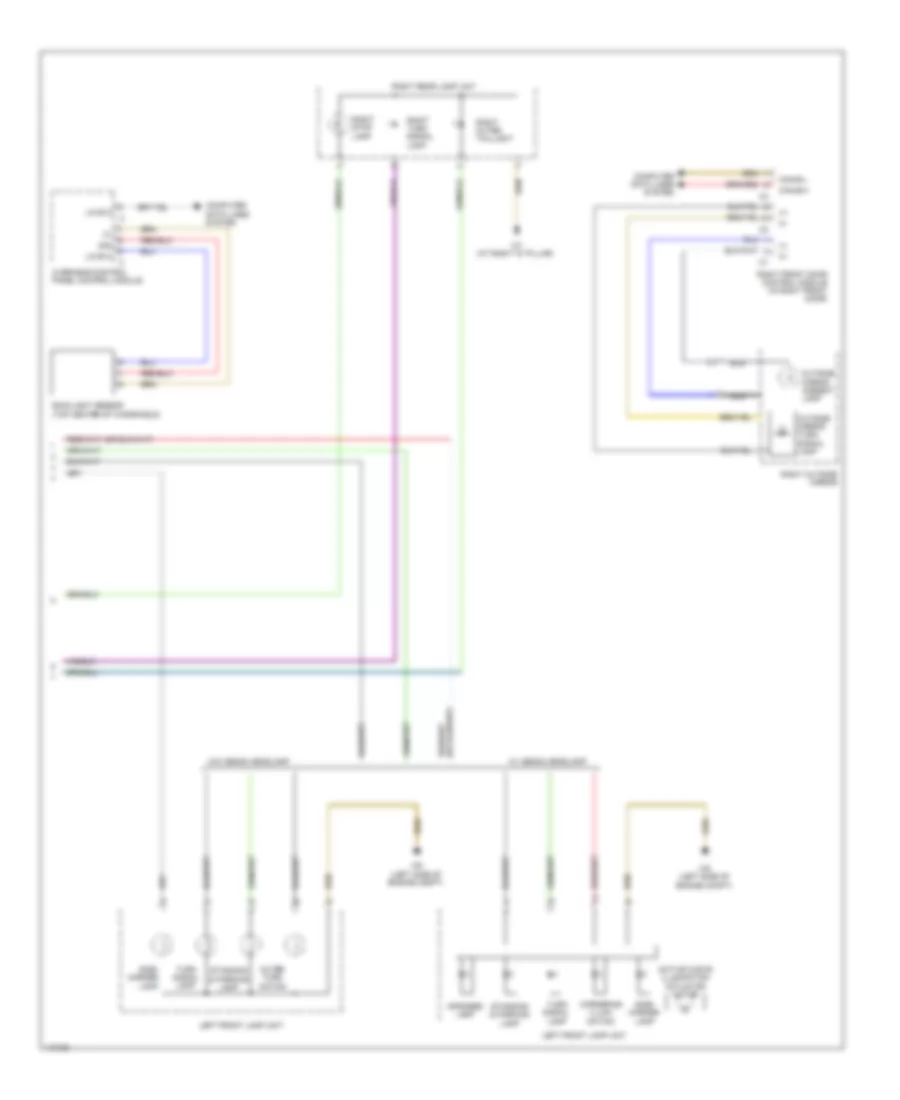 Электросхема внешнего освещения (3 из 3) для Mercedes-Benz ML550 2013
