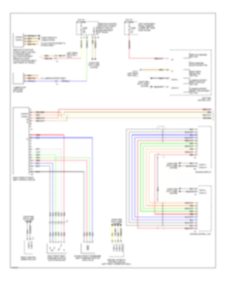Электросхема памяти пассажирского сиденья (1 из 3) для Mercedes-Benz S550 2013