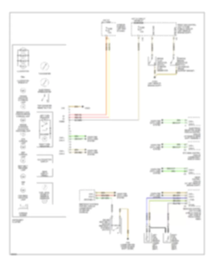 Электросхема панели приборов для Mercedes-Benz C350 2006