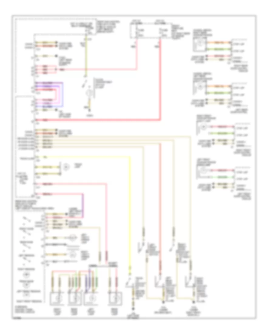 Электросхема подсветки для Mercedes-Benz C350 2006