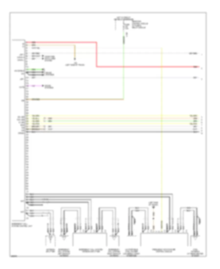 Emergency Call Wiring Diagram (1 of 2) for Mercedes-Benz S550 4Matic 2008