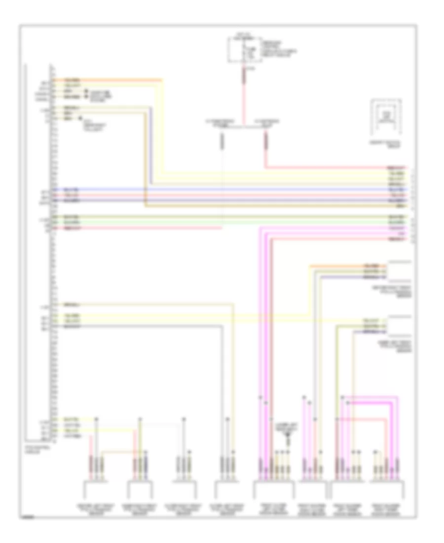Parktronic Wiring Diagram (1 of 2) for Mercedes-Benz S550 4Matic 2008