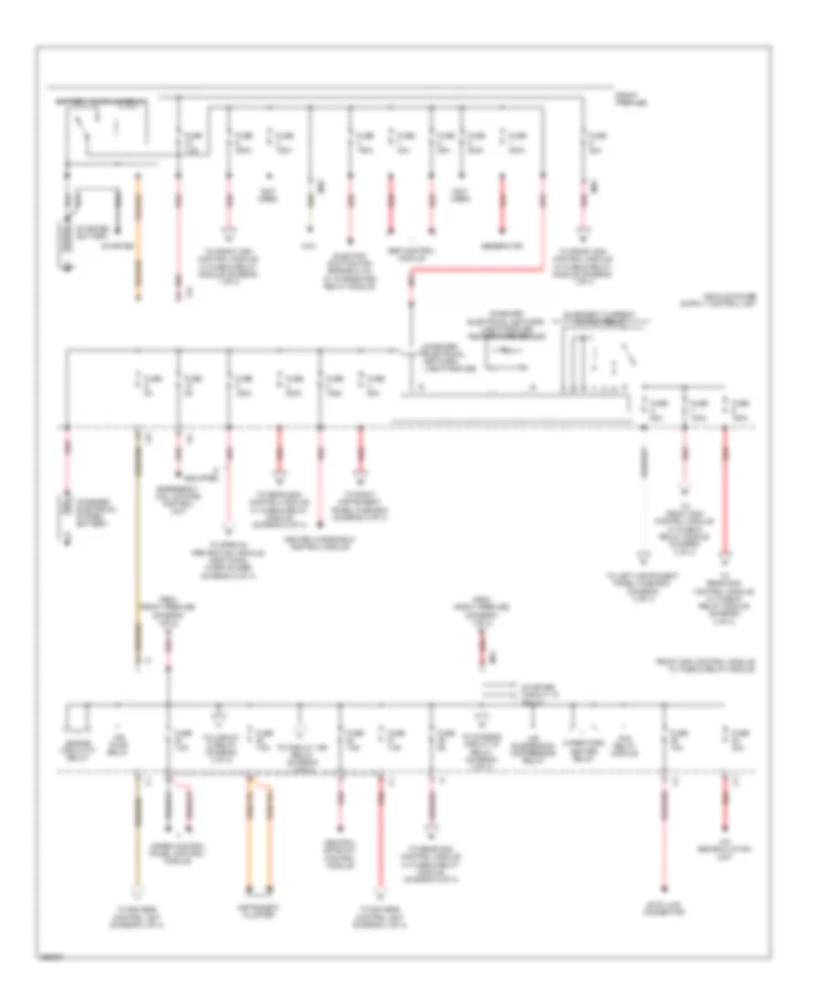 Power Distribution Wiring Diagram 1 of 4 for Mercedes Benz S550 4Matic 2008