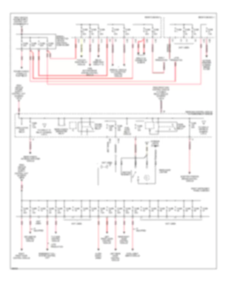 Power Distribution Wiring Diagram (2 of 4) for Mercedes-Benz S550 4Matic 2008