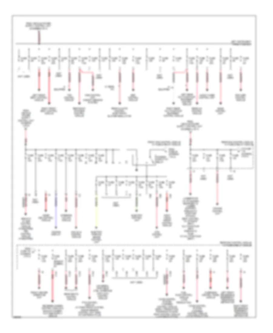 Power Distribution Wiring Diagram (3 of 4) for Mercedes-Benz S550 4Matic 2008