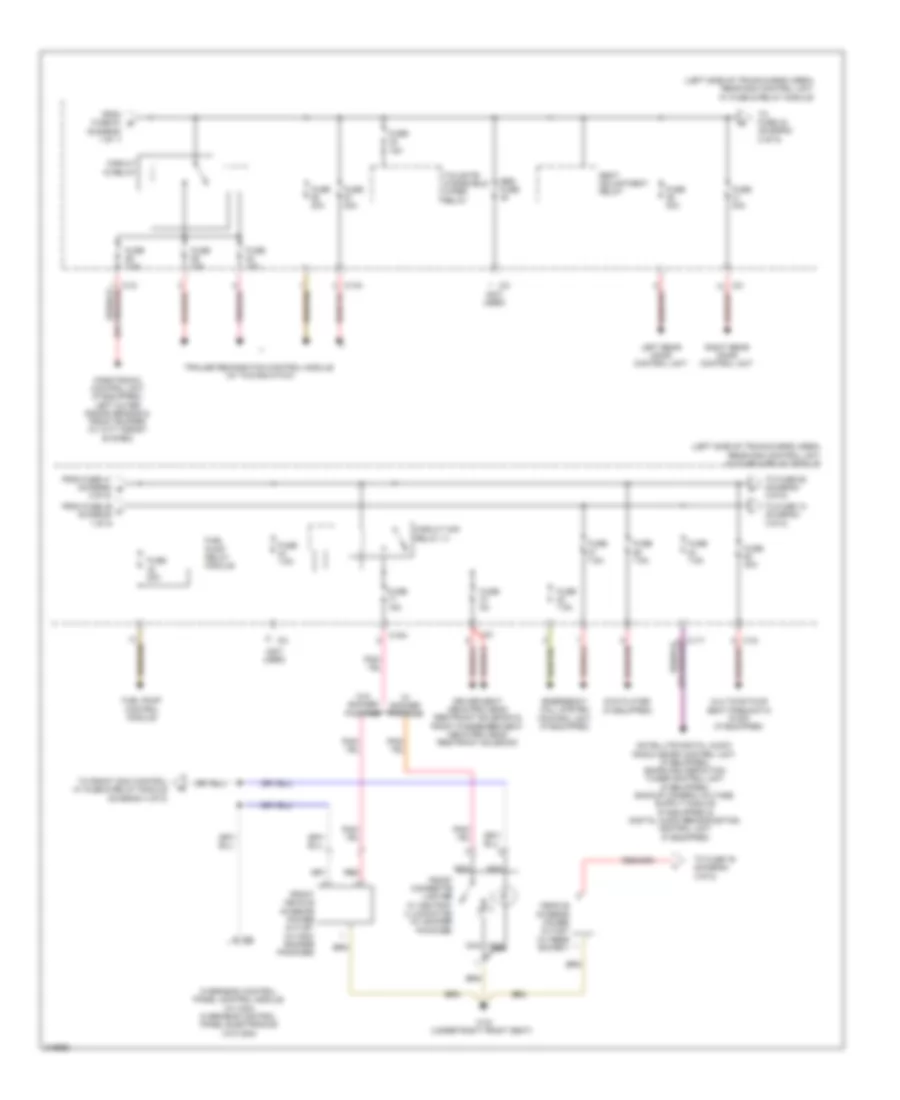 Power Distribution Wiring Diagram 2 of 5 for Mercedes Benz C350 Sport 2010