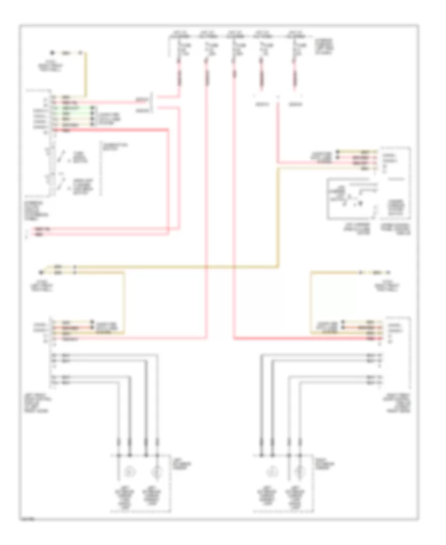 Front Exterior Lamps Wiring Diagram 2 of 2 for Mercedes Benz E500 4Matic 2004
