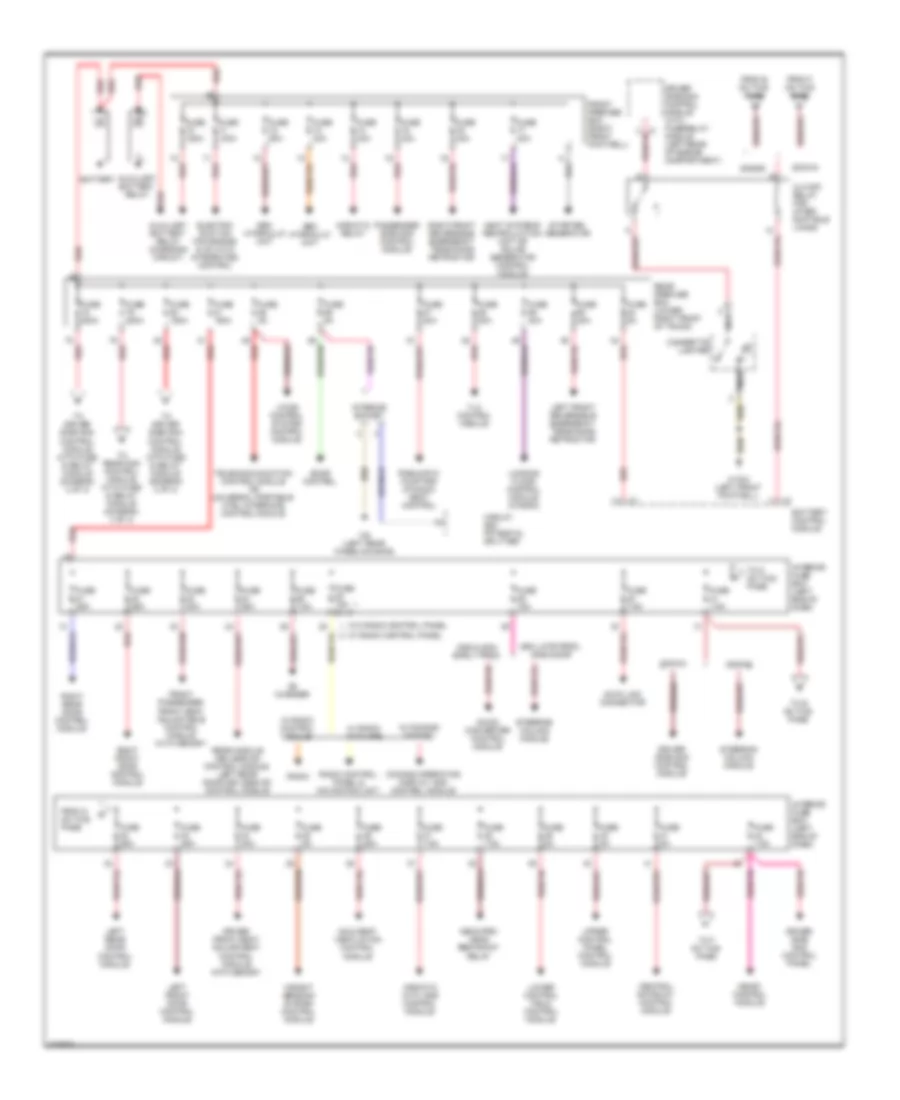 Power Distribution Wiring Diagram 1 of 3 for Mercedes Benz E500 4Matic 2004
