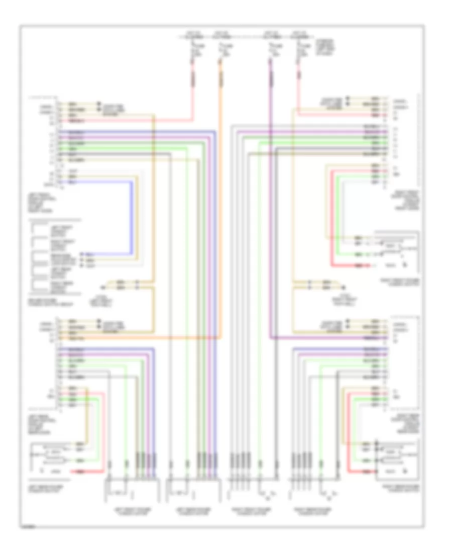 Power Windows Wiring Diagram for Mercedes Benz E500 4Matic 2004