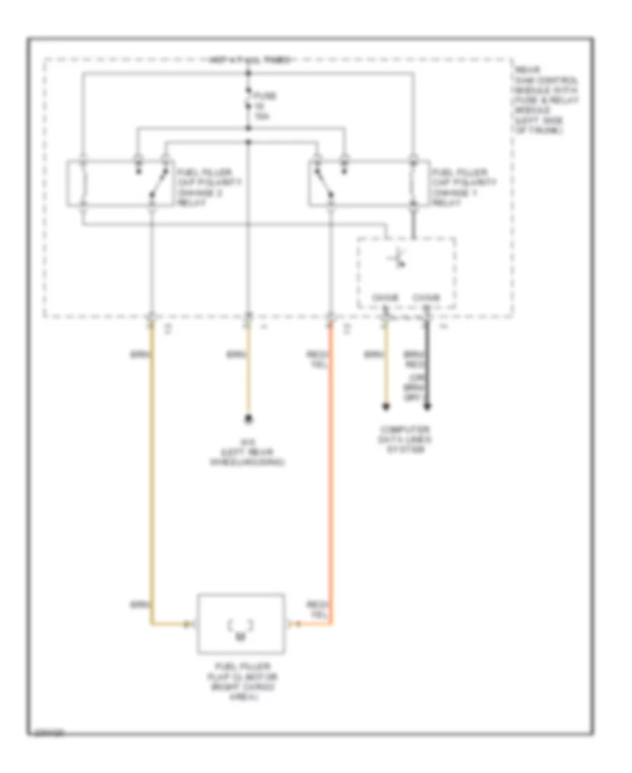 Fuel Door Release Wiring Diagram for Mercedes Benz E500 4Matic 2004
