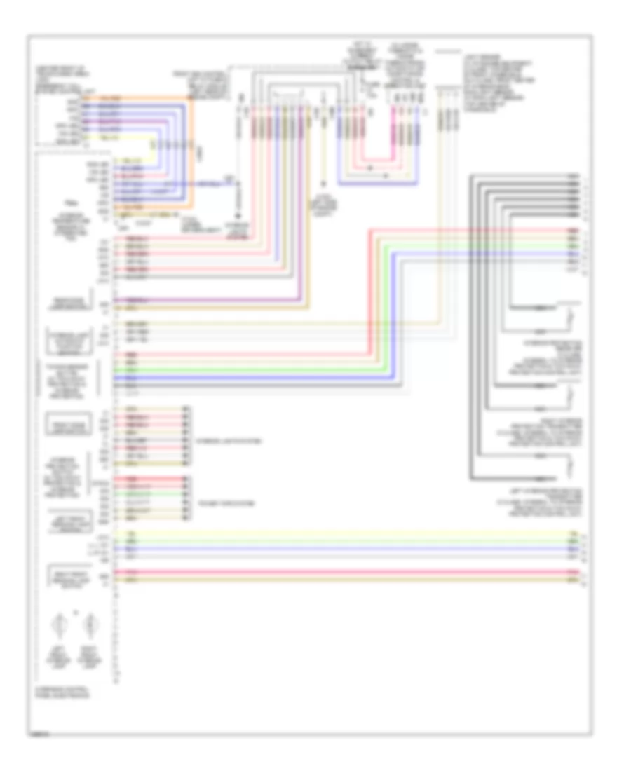 Overhead Console Wiring Diagram, without Sunroof (2 of 2) for Mercedes-Benz C300 Luxury 4Matic 2011