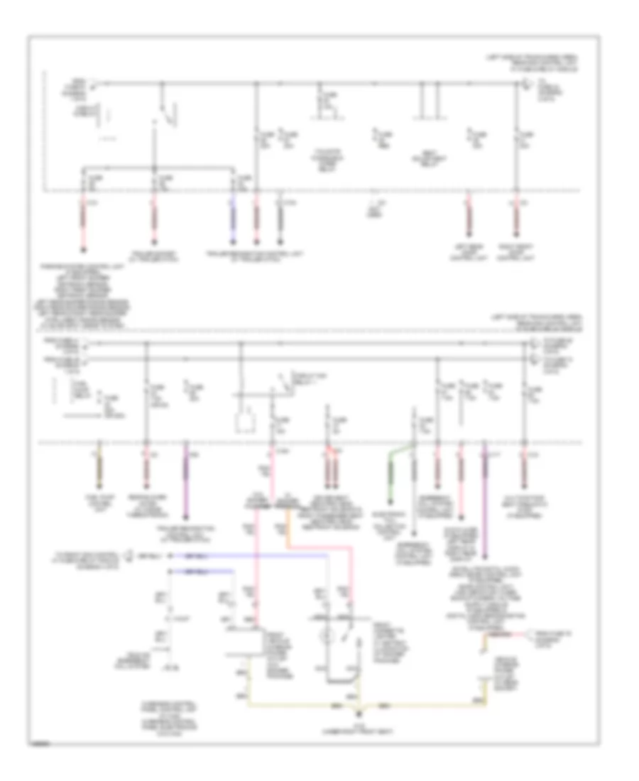 Power Distribution Wiring Diagram (2 of 5) for Mercedes-Benz C300 Luxury 4Matic 2011