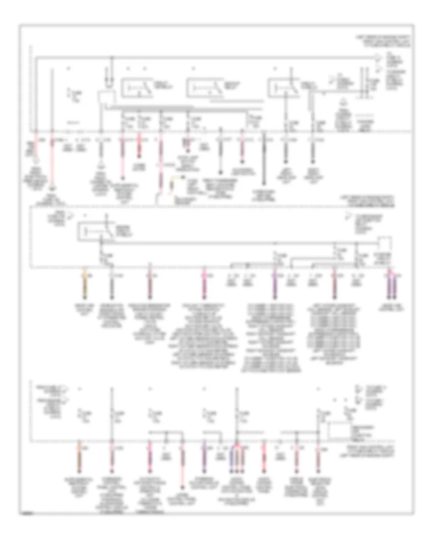 Power Distribution Wiring Diagram (4 of 5) for Mercedes-Benz C300 Luxury 4Matic 2011