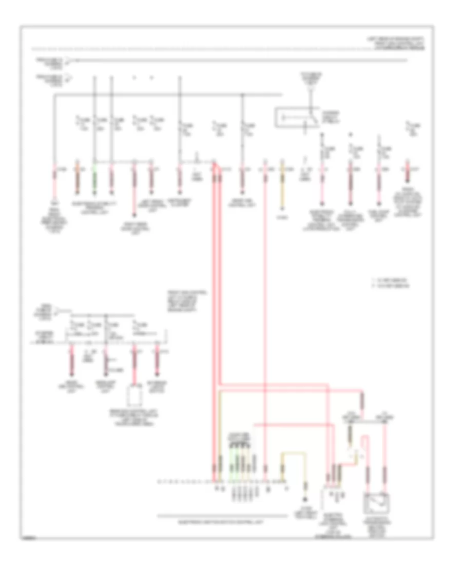 Power Distribution Wiring Diagram (5 of 5) for Mercedes-Benz C300 Luxury 4Matic 2011