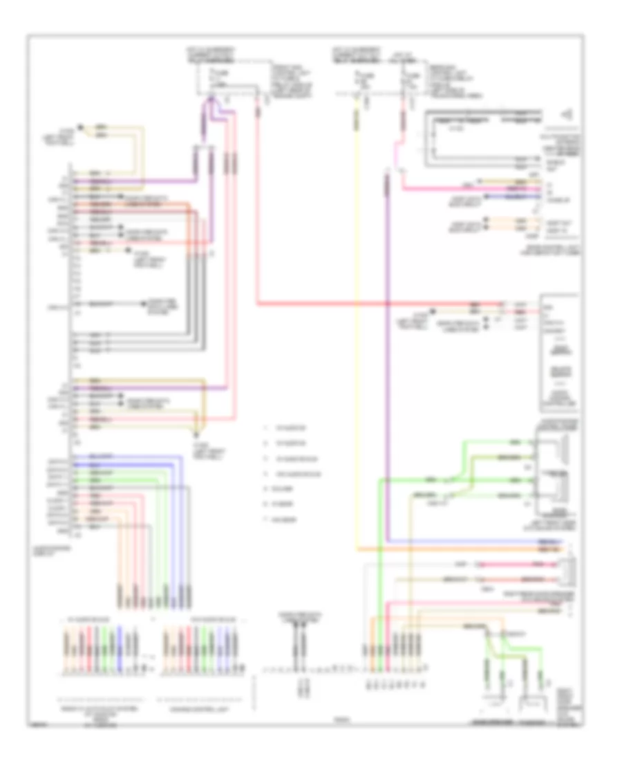Radio Wiring Diagram, Early Production (1 of 3) for Mercedes-Benz C300 Luxury 4Matic 2011