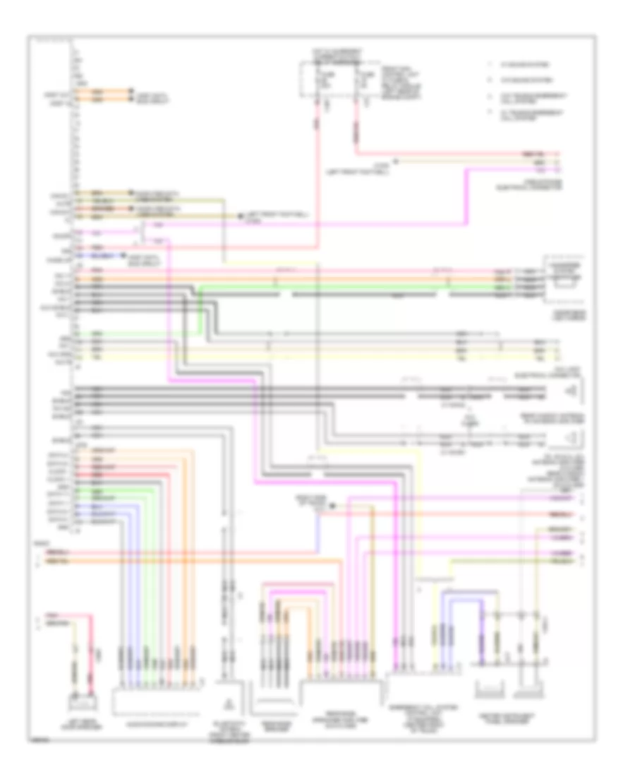 Radio Wiring Diagram, Early Production (2 of 3) for Mercedes-Benz C300 Luxury 4Matic 2011