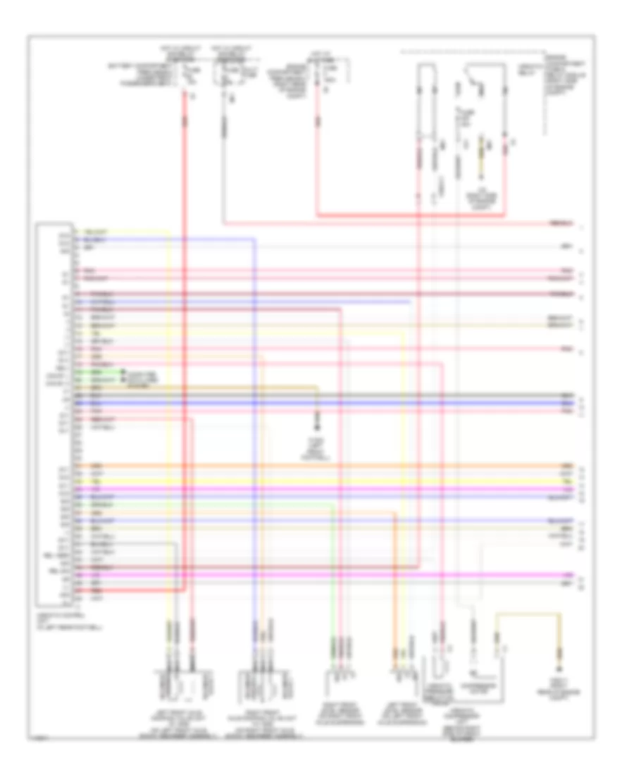 Airmatic Control Wiring Diagram (1 of 2) for Mercedes-Benz ML350 4Matic 2014