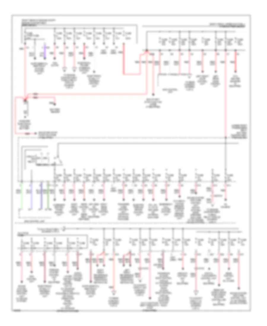 Power Distribution Wiring Diagram 1 of 4 for Mercedes Benz ML350 4Matic 2014