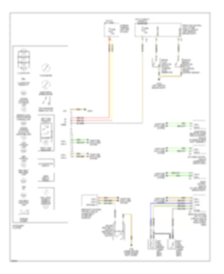 Instrument Cluster Wiring Diagram for Mercedes Benz C350 4Matic 2007