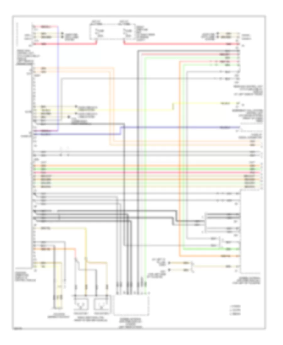COMAND Actuation Wiring Diagram 1 of 2 for Mercedes Benz C350 4Matic 2007