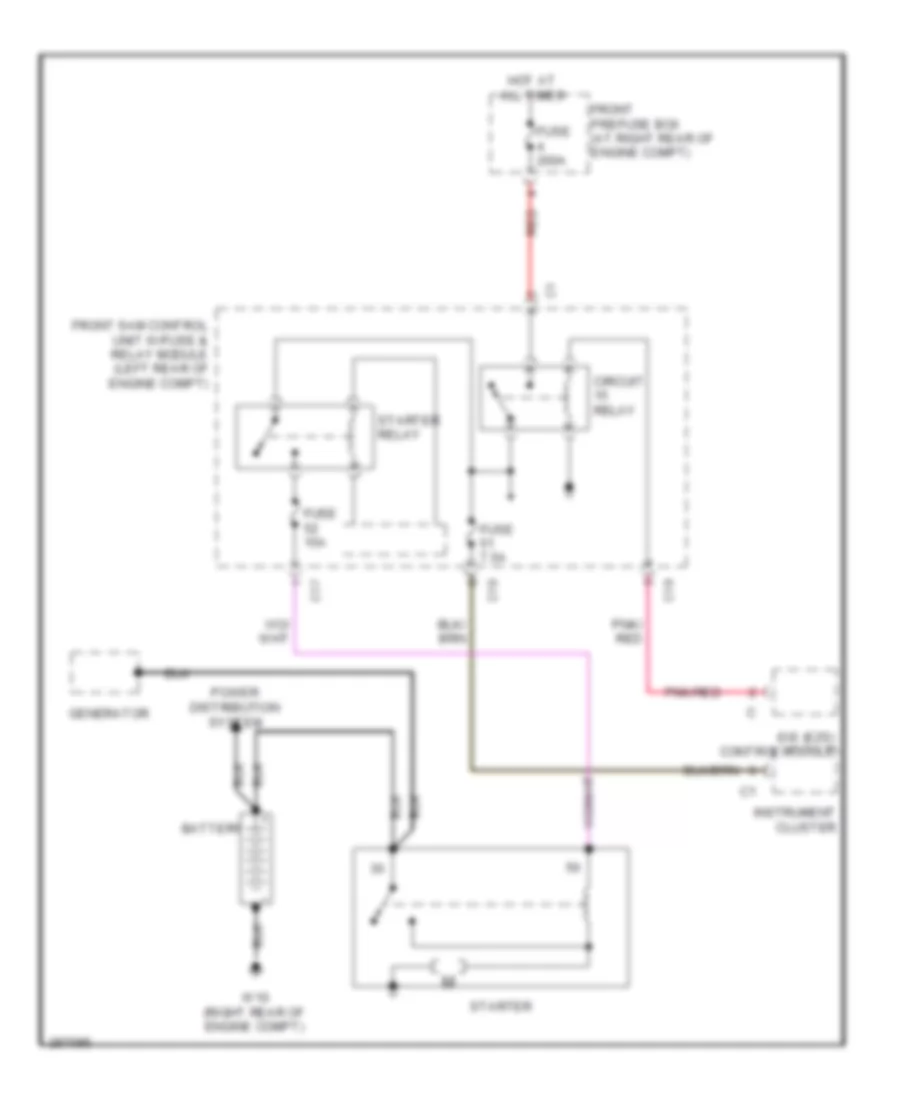 Starting Wiring Diagram for Mercedes-Benz C350 4Matic 2007