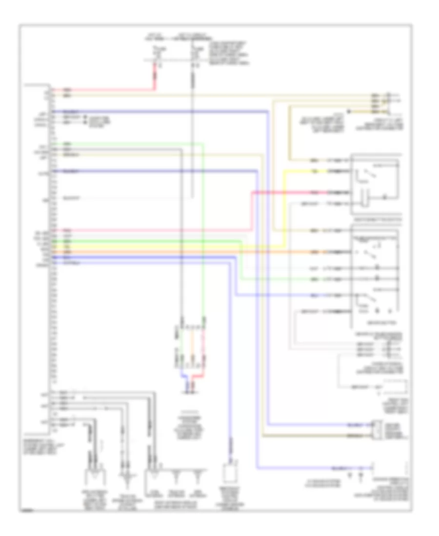 Emergency Call Wiring Diagram for Mercedes Benz ML320 2007