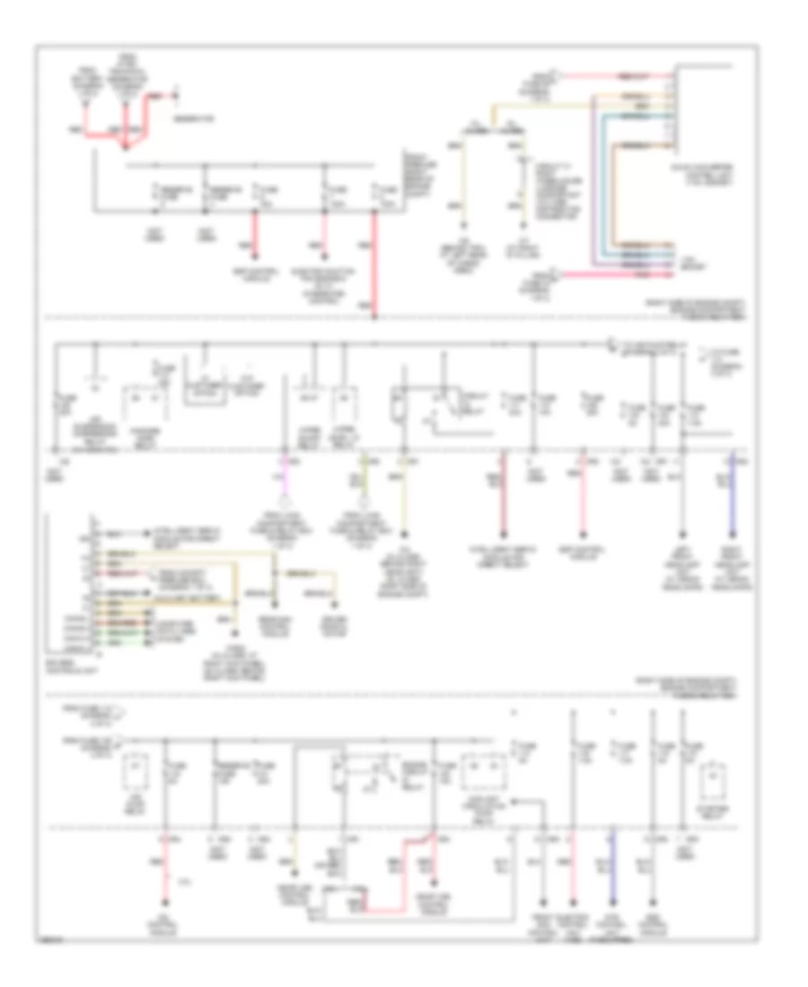 Power Distribution Wiring Diagram 3 of 3 for Mercedes Benz ML320 2007