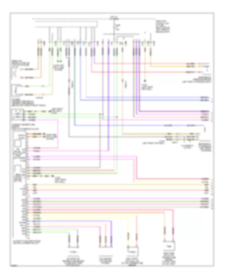 Automatic AC Wiring Diagram, without 3-Zone (1 of 3) for Mercedes-Benz CLS550 2012