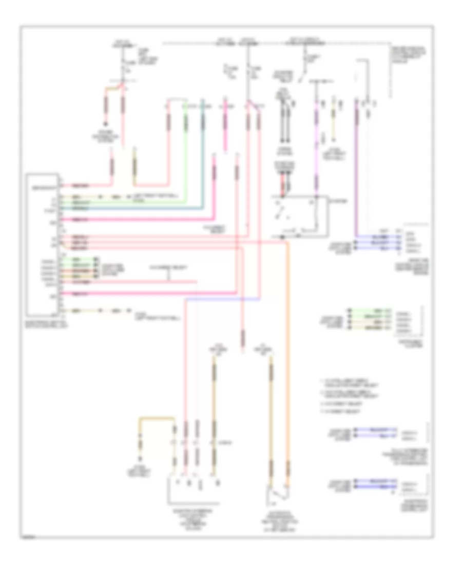 Anti theft Alarm Wiring Diagram for Mercedes Benz CLS550 2012