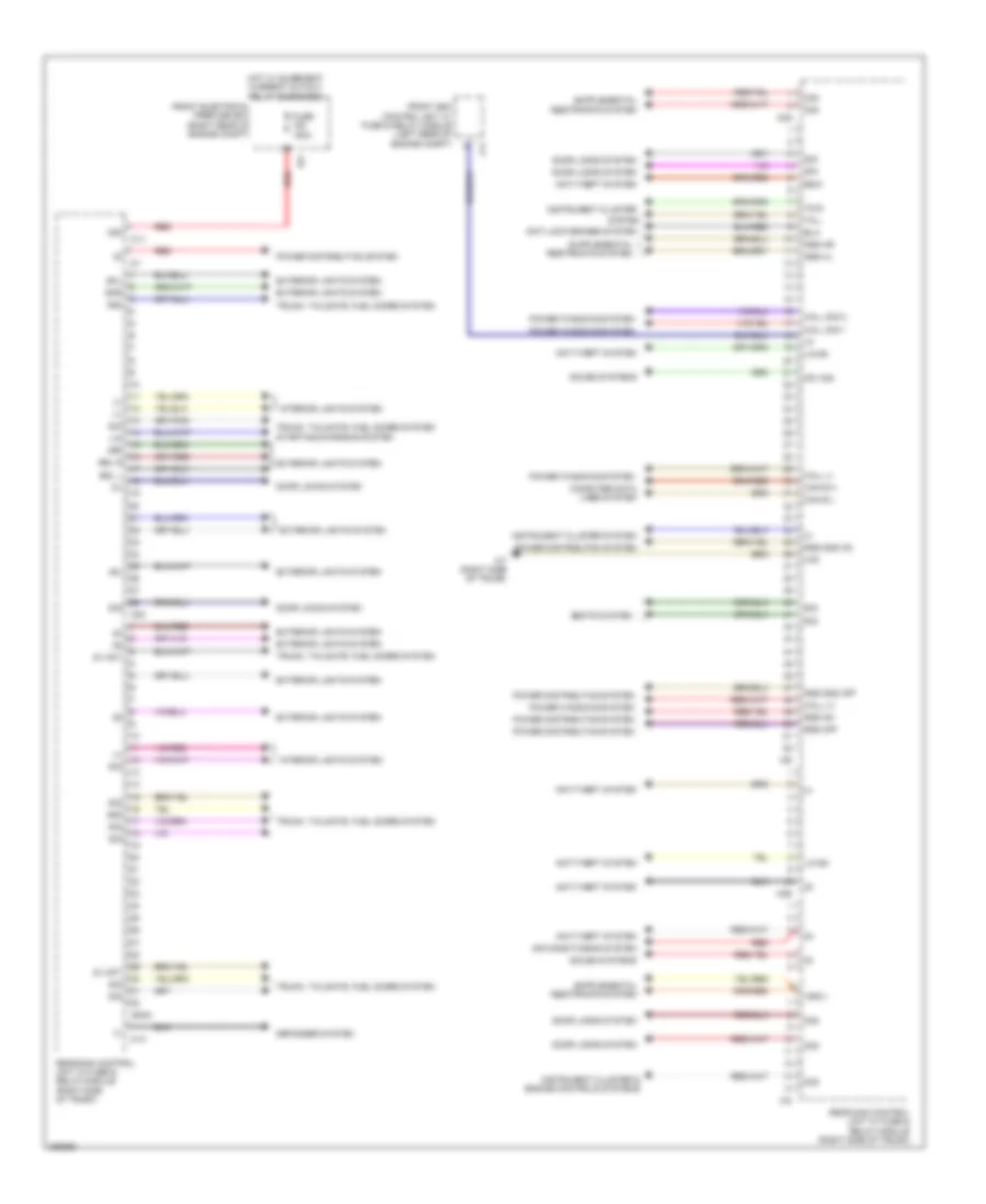 Rear SAM Control Module Wiring Diagram (1 of 2) for Mercedes-Benz CLS550 2012