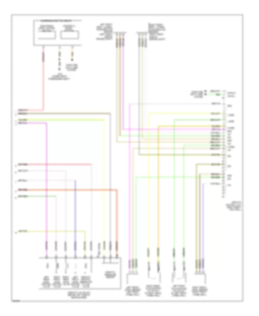 Electronic Suspension Wiring Diagram (2 of 2) for Mercedes-Benz CLS550 2012
