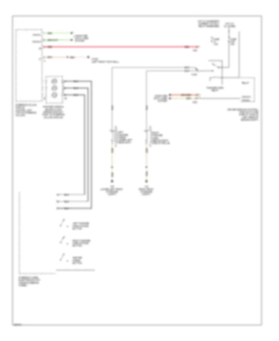 Horn Wiring Diagram for Mercedes Benz CLS550 2012