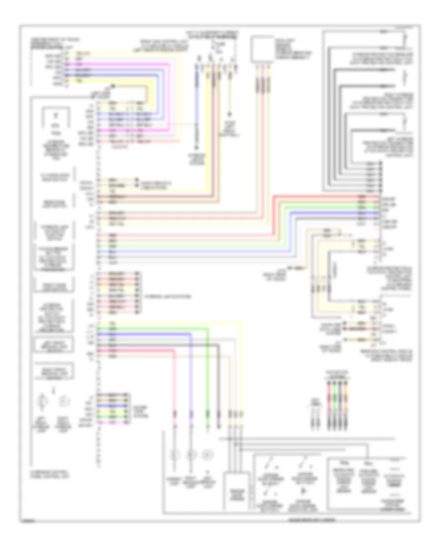 Overhead Console Wiring Diagram, with Sunroof for Mercedes-Benz CLS550 2012