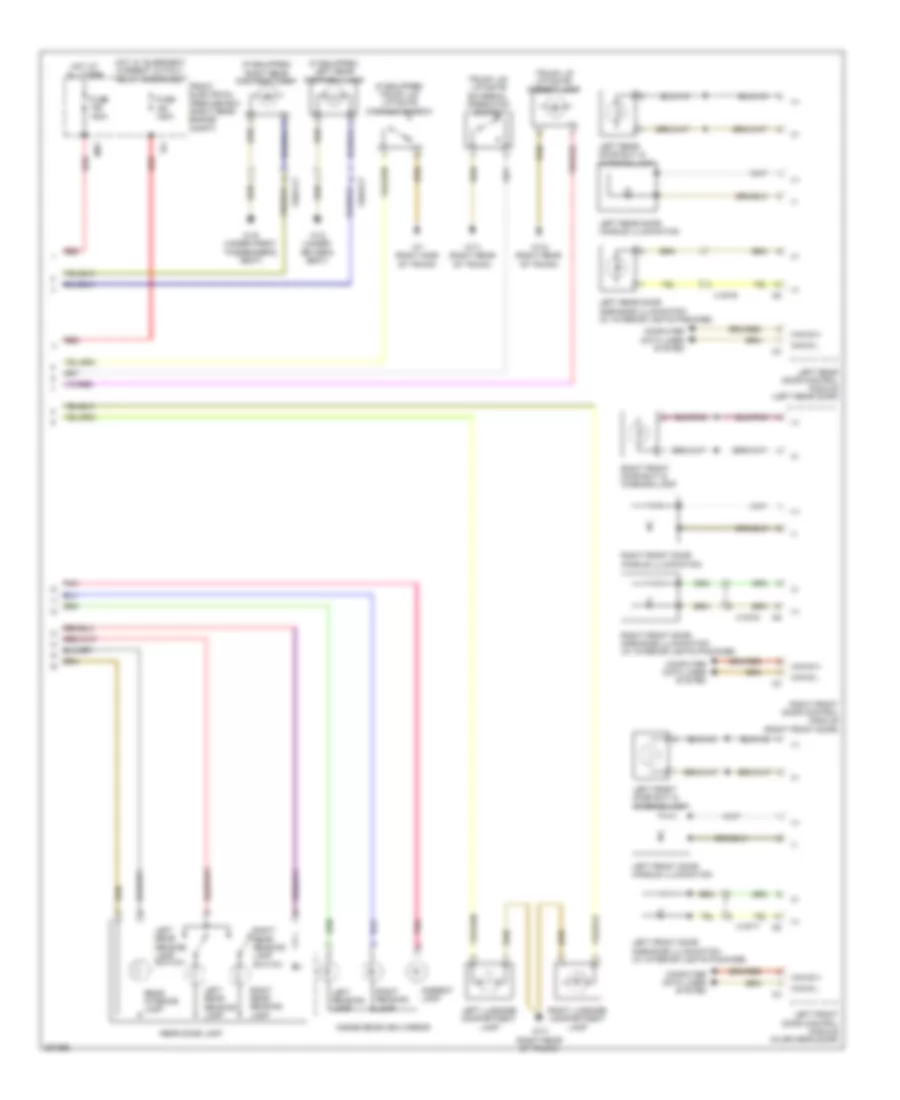 Courtesy Lamps Wiring Diagram (2 of 2) for Mercedes-Benz CLS550 2012