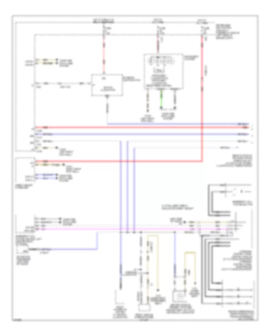 Instrument Illumination Wiring Diagram 1 of 2 for Mercedes Benz CLS550 2012