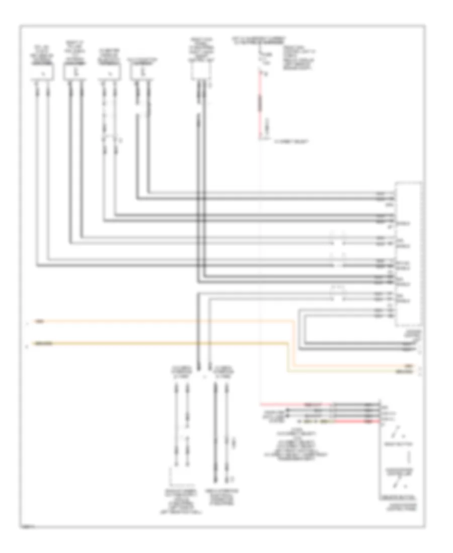 COMAND Actuation Wiring Diagram 2 of 3 for Mercedes Benz CLS550 2012
