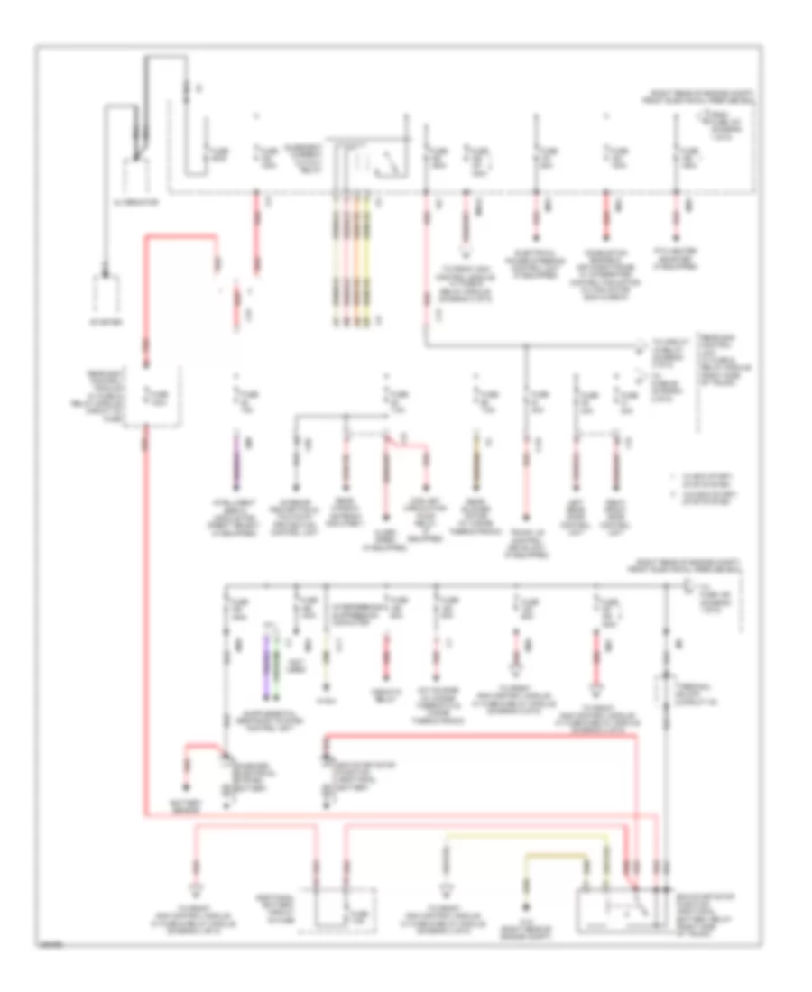 Power Distribution Wiring Diagram 1 of 5 for Mercedes Benz CLS550 2012