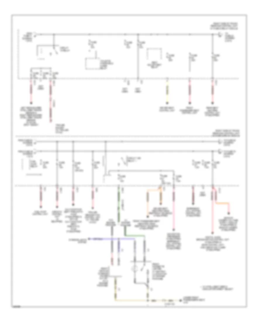 Power Distribution Wiring Diagram 2 of 5 for Mercedes Benz CLS550 2012
