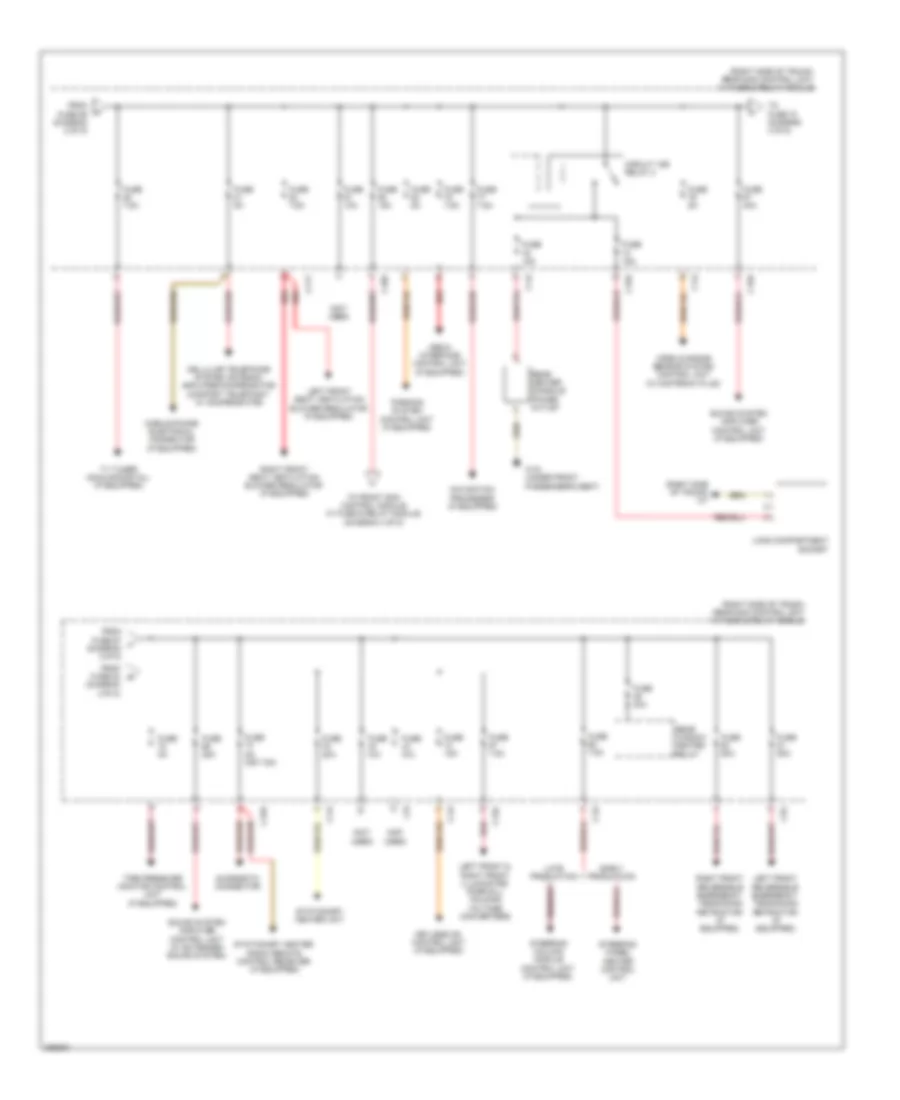 Power Distribution Wiring Diagram 3 of 5 for Mercedes Benz CLS550 2012