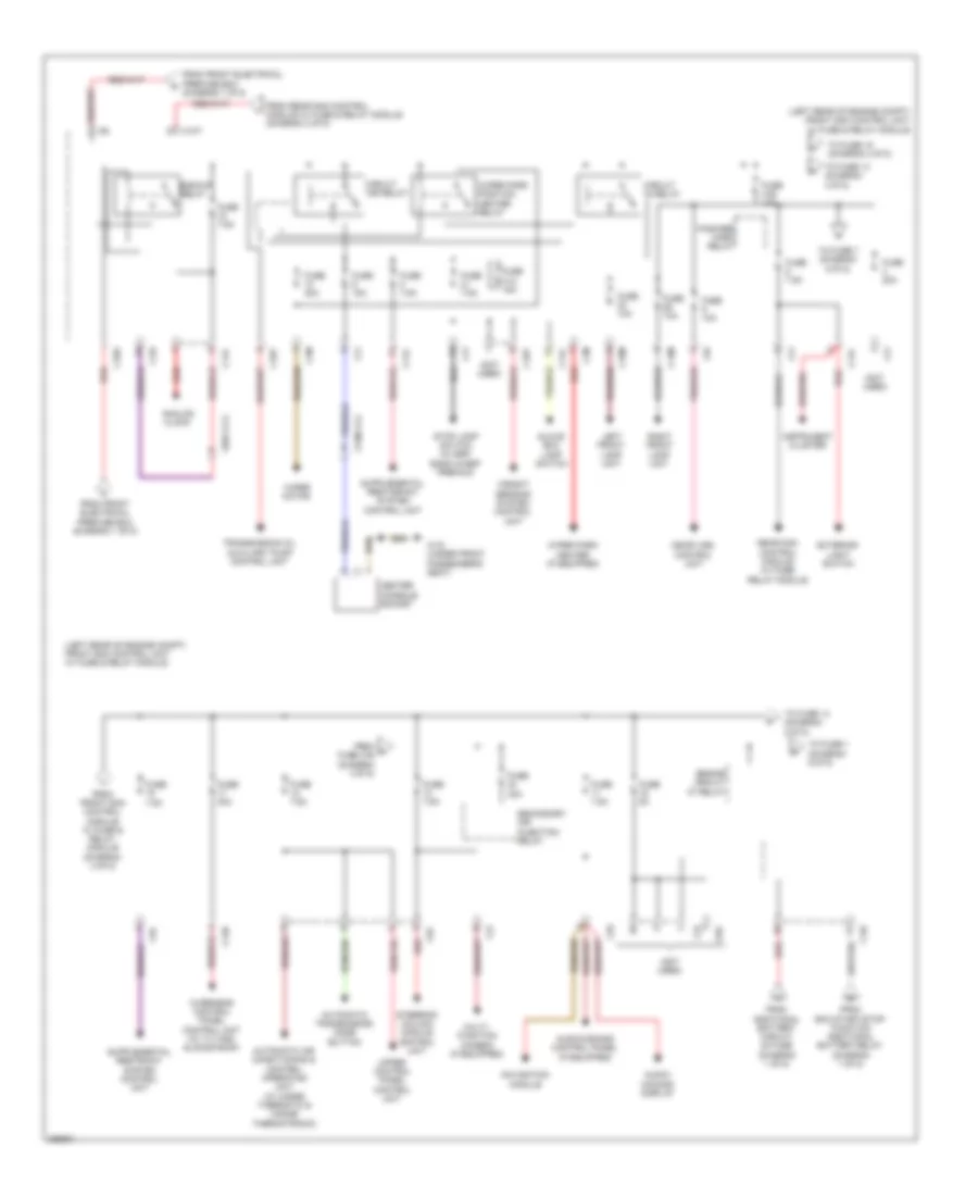 Power Distribution Wiring Diagram 4 of 5 for Mercedes Benz CLS550 2012