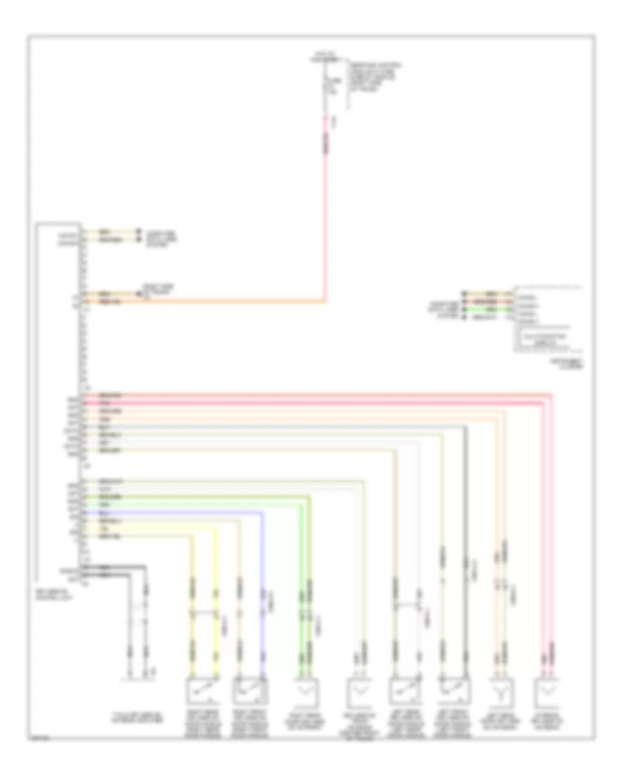 Keyless Go System Wiring Diagram for Mercedes Benz CLS550 2012