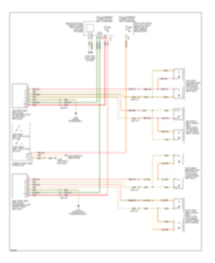 Seat Ventilation Wiring Diagram for Mercedes Benz CLS550 2012